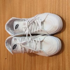Vans - White High Tops - M9.5